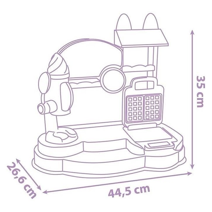 Gabby et la Maison Magique - Marchande de glaces - Smoby - 20 Accessoires - Fabriqué en France Gabby et la Maison Magique - Marchande de glaces - Smoby - 20 Accessoires - Fabriqué en France