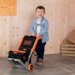 Smoby - Black+Decker - Diable + Boite 3 en 1 - 19 accessoires - Fabriq