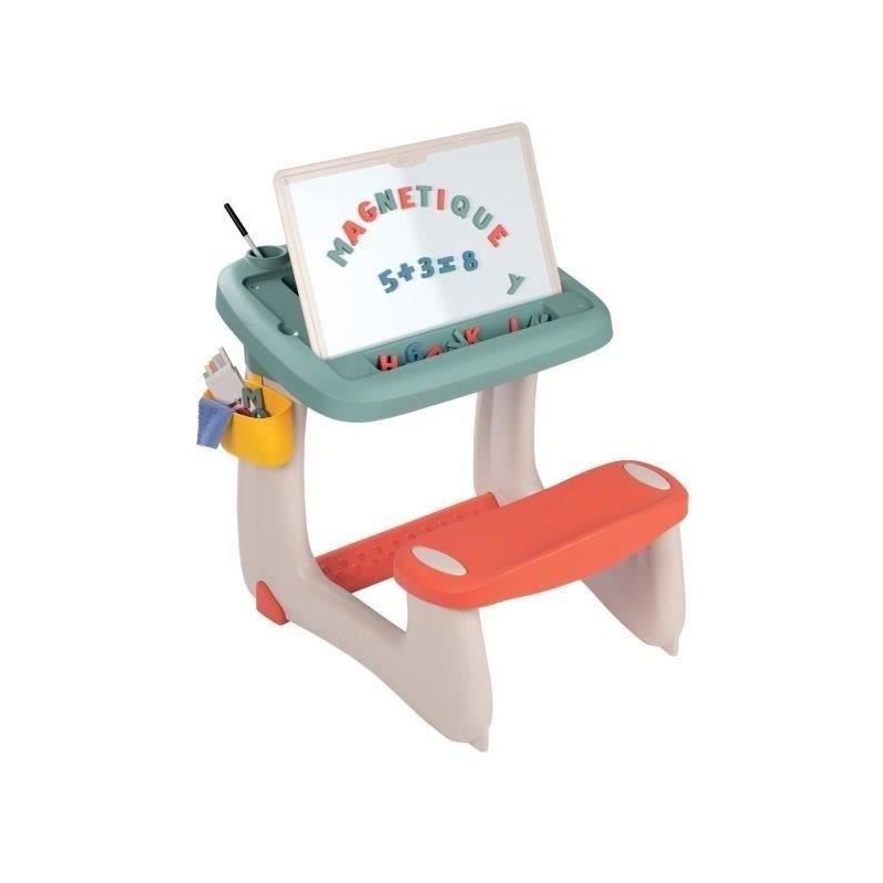 Bureau Petit Ecolier - Smoby - 80 Accessoires Inclus - Vert - 63 X 69 Bureau Petit Ecolier - Smoby - 80 Accessoires Inclus - Vert - 63 X 69