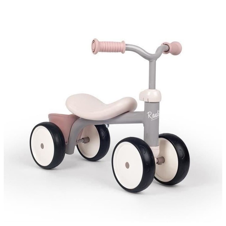Porteur Rookie Rose en métal pour enfant des 12 mois - Smoby