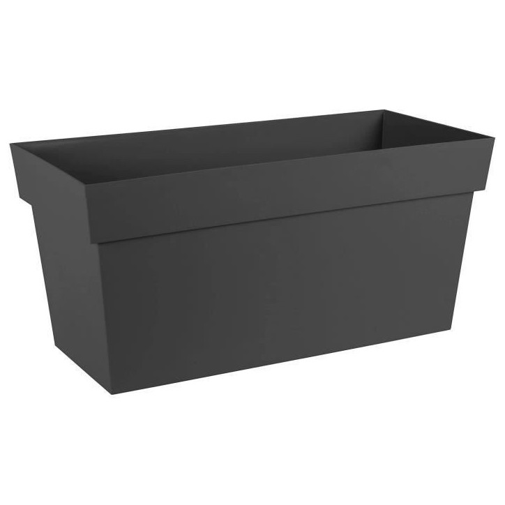 Jardiniere Muret a réserve d'eau avec roulettes - EDA - Toscane - 74 L - 79 x 35 x H.39 cm - Gris Anthracite Jardiniere Muret a réserve d'eau avec roulettes - EDA - Toscane - 74 L - 79 x 35 x H.39 cm - Gris Anthracite