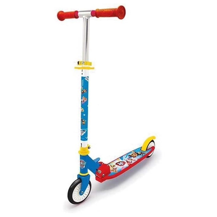 Smoby - Pat' Patrouille Patinette 2 roues - Pliable - Trottinette avec roues silencieuses