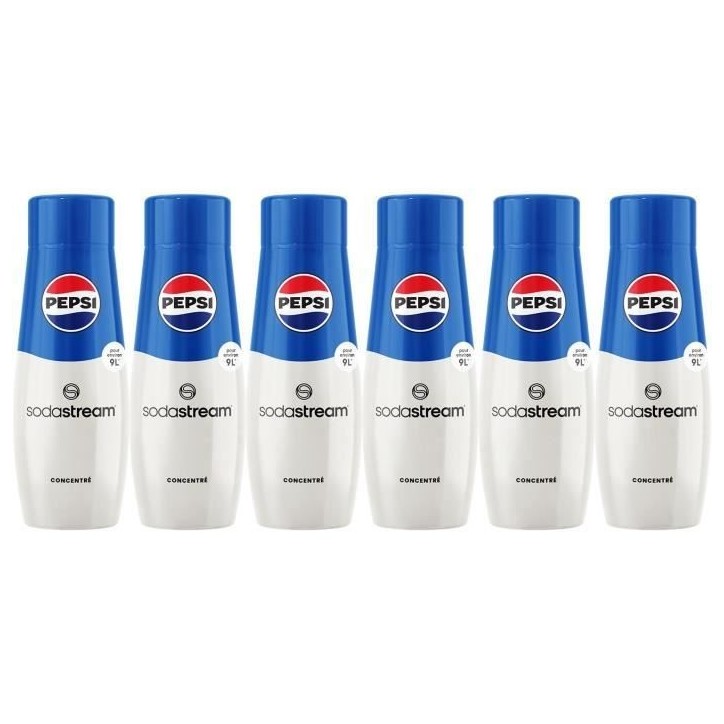 Sodastream - Lot de 6 concentrés PEPSI - 440ml