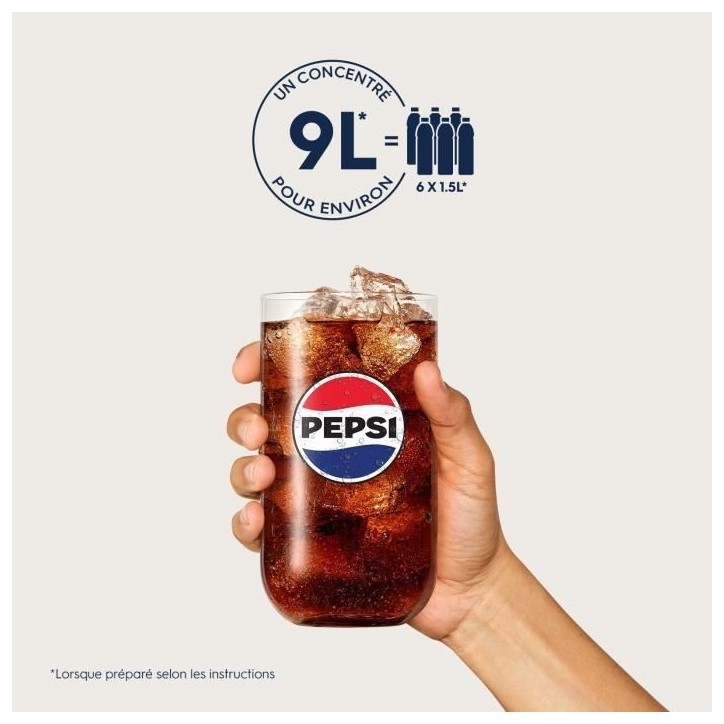 Sodastream - Lot de 6 concentrés PEPSI - 440ml