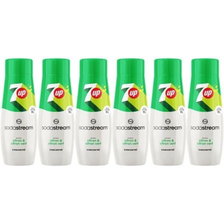 Concentrés SODASTREAM - Lot de 6 concentrés 7UP - Jusqu'a 54L de boi