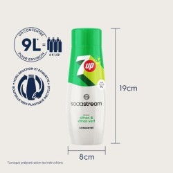 Concentrés SODASTREAM - Lot de 6 concentrés 7UP - Jusqu'a 54L de boi