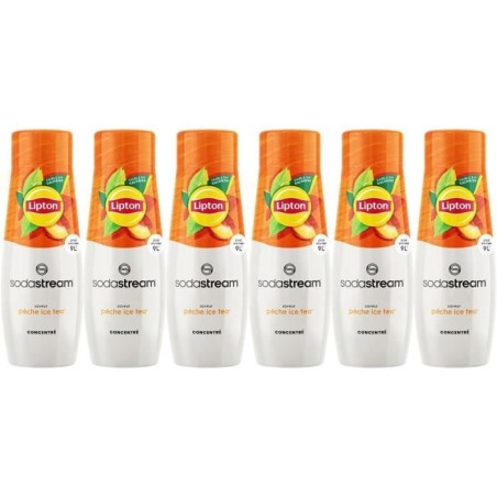Concentrés SODASTREAM - Lot de 6 concentrés Lipton Ice Tea - Jusqu'a