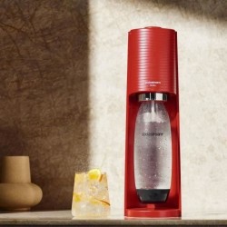 Machine a soda et eau pétillante SODASTREAM - TERRA Rouge - 1 bouteil