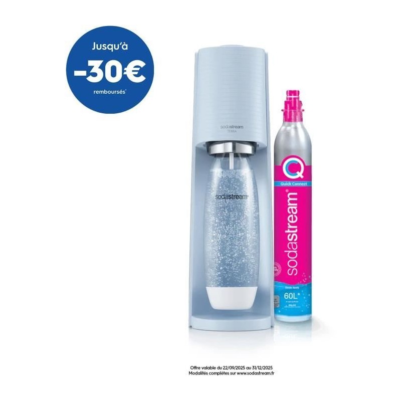 Machine a soda et eau pétillante SODASTREAM - TERRA Bleu - 1 bouteill