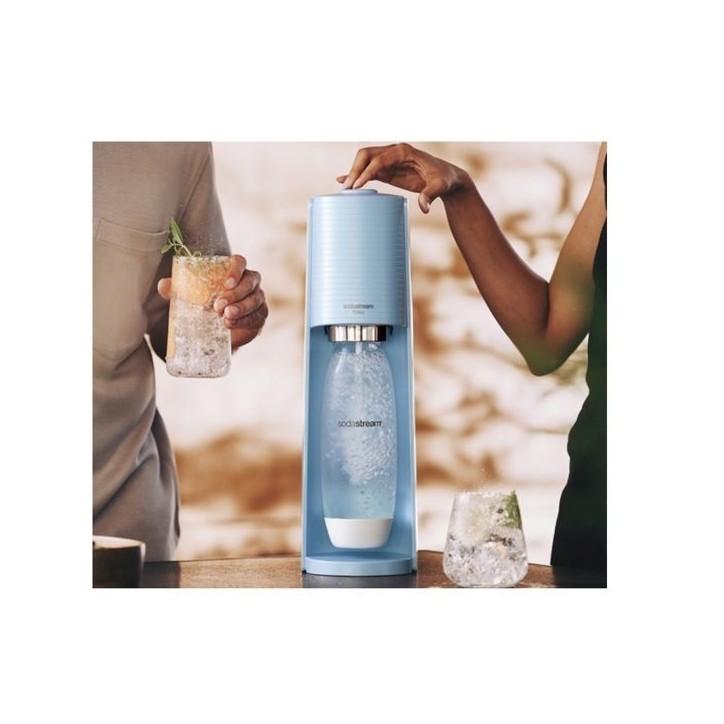 Machine a soda et eau pétillante SODASTREAM - TERRA Bleu - 1 bouteille compatible lave-vaisselle - 1 recharge de gaz 60L Machine a soda et eau pétillante SODASTREAM - TERRA Bleu - 1 bouteille compatible lave-vaisselle - 1 recharge de gaz 60L