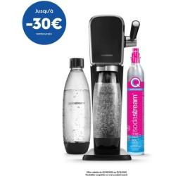 Machine a soda et eau pétillante SODASTREAM - ART Noire - 2 bouteille