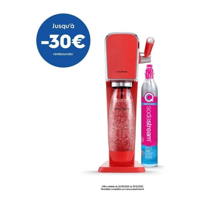 Machine a soda et eau pétillante SODASTREAM - ART Mandarine - 1 boute