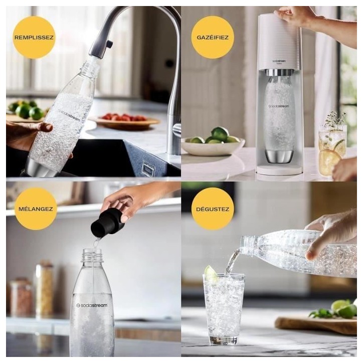 Bouteille SODASTREAM - FUSE Métal - Capacité 1L - Compatible lave-vaisselle Bouteille SODASTREAM - FUSE Métal - Capacité 1L - Compatible lave-vaisselle