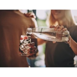 Bouteille SODASTREAM - FUSE Métal - Capacité 1L - Compatible lave-va