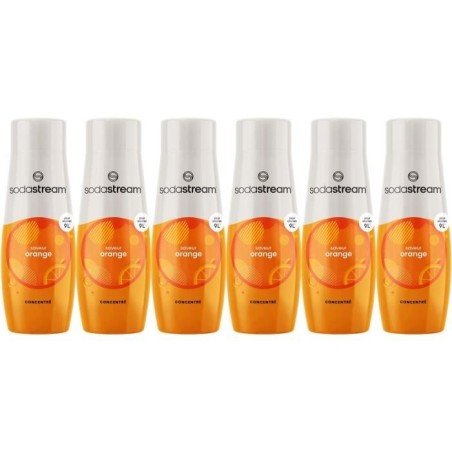 Concentrés SODASTREAM - Lot de 6 concentrés Orange - Jusqu'a 54L de