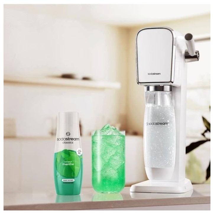 Concentrés SODASTREAM - Lot de 6 concentrés Menthe sans sucres - Jusqu'a 54L de boissons - 440 ml Concentrés SODASTREAM - Lot de 6 concentrés Menthe sans sucres - Jusqu'a 54L de boissons - 440 ml