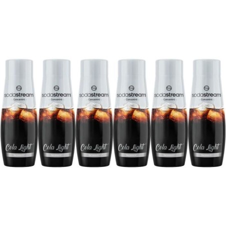 Concentrés SODASTREAM - Lot de 6 concentrés Cola Light - Jusqu'a 54L