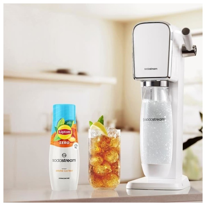 Concentrés SODASTREAM - Lot de 6 concentrés Lipton Ice Tea Zéro sucres - Jusqu'a 54L de boissons - 440ml Concentrés SODASTREAM - Lot de 6 concentrés Lipton Ice Tea Zéro sucres - Jusqu'a 54L de boissons - 440ml