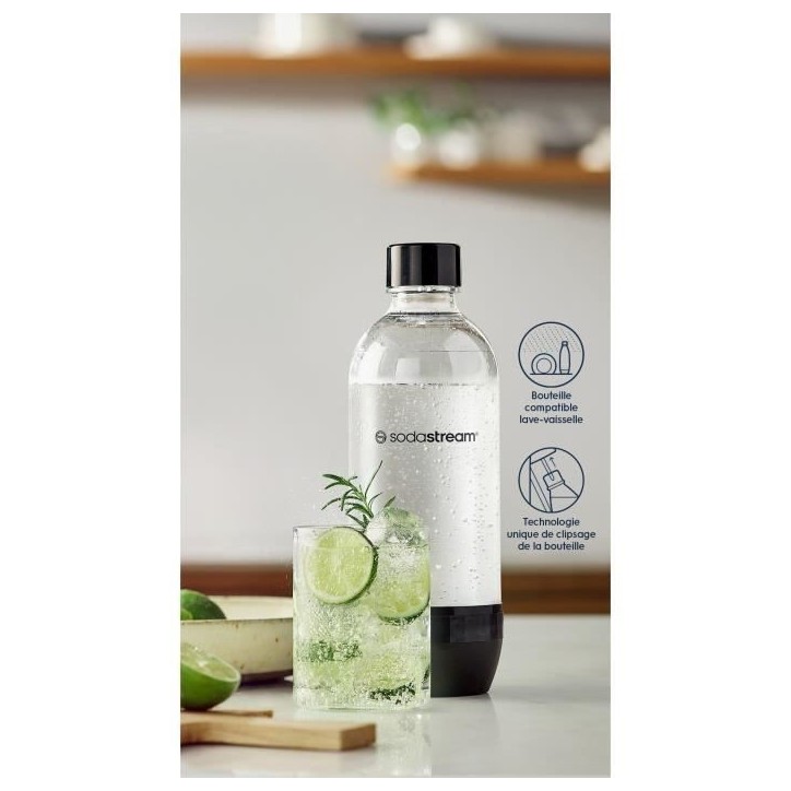 Bouteille SODASTREAM - Capacité 1L - Compatible lave-vaisselle