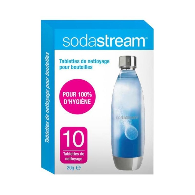 Tablettes de nettoyage SODASTREAM - Nettoie et assainit vos bouteilles Tablettes de nettoyage SODASTREAM - Nettoie et assainit vos bouteilles