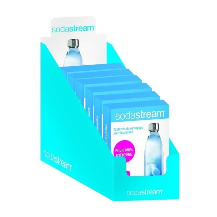 Tablettes de nettoyage SODASTREAM - Nettoie et assainit vos bouteilles de gazéification - x10 Tablettes de nettoyage SODASTREAM - Nettoie et assainit vos bouteilles de gazéification - x10