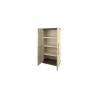 Armoire de rangement haute en résine TOOD - 3 tablettes - Taupe/écru
