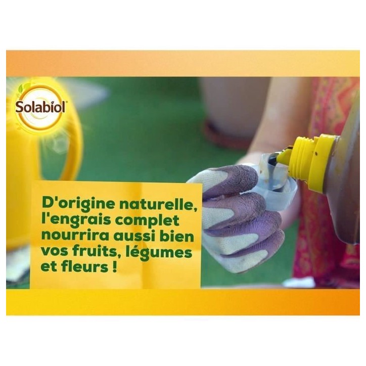 Solabiol SOLICOMP1 Engrais Complet Liquide 1L - Engrais universel | Utilisable en Agriculture Biologique Solabiol SOLICOMP1 Engrais Complet Liquide 1L - Engrais universel | Utilisable en Agriculture Biologique