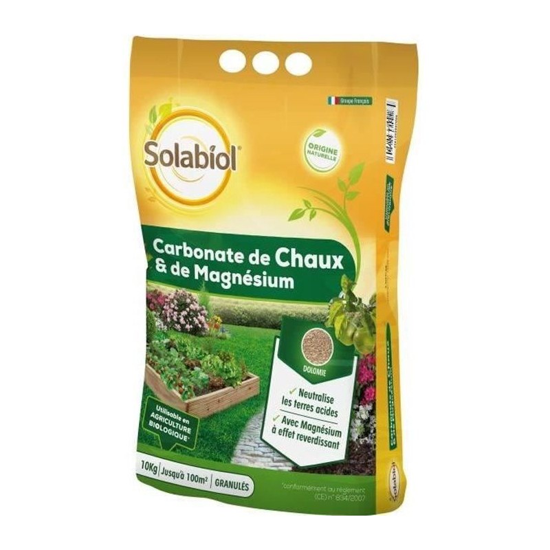SOLABIOL SOCHAUX10 Carbonate De Chaux Et De Magnesium 10kg, Efficace SOLABIOL SOCHAUX10 Carbonate De Chaux Et De Magnesium 10kg, Efficace