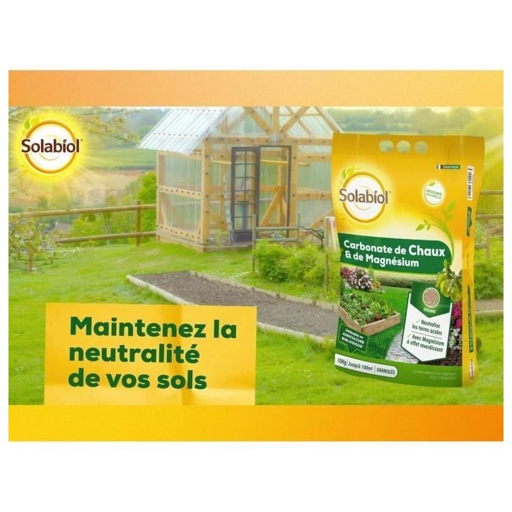 SOLABIOL SOCHAUX10 Carbonate De Chaux Et De Magnesium 10kg, Efficace SOLABIOL SOCHAUX10 Carbonate De Chaux Et De Magnesium 10kg, Efficace