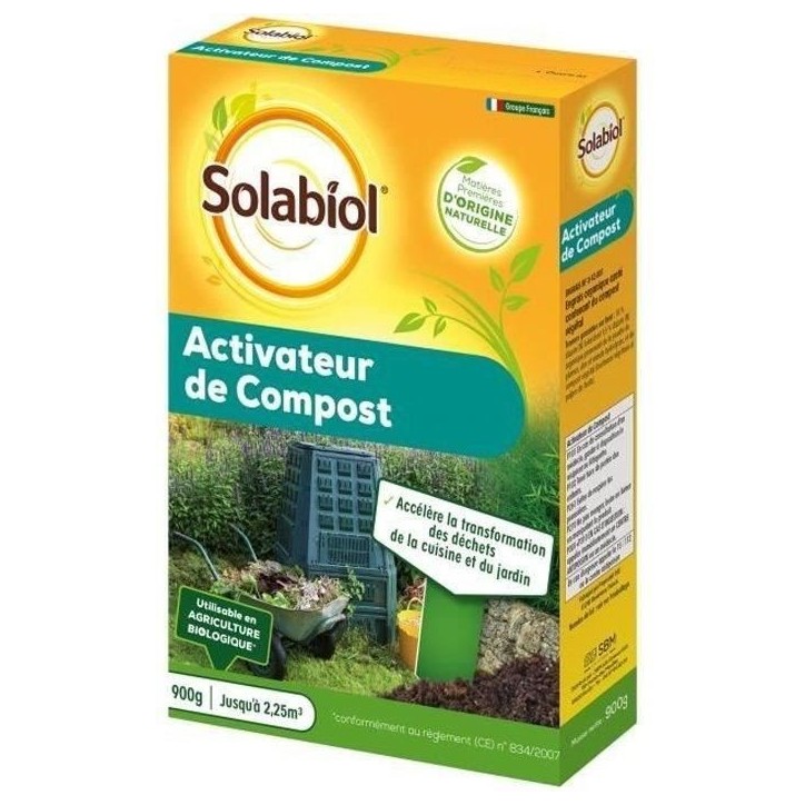 Activateur de compost naturel pret a l'emploi 900g - Solabiol Activateur de compost naturel pret a l'emploi 900g - Solabiol