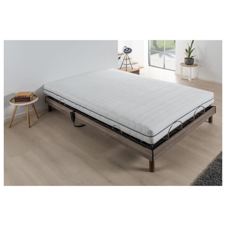DEKO DREAM Ensemble matelas+sommier relaxation électrique COMFORT Dreamzone - 140x200 cm - Matelas ressorts ensachés DEKO DREAM Ensemble matelas+sommier relaxation électrique COMFORT Dreamzone - 140x200 cm - Matelas ressorts ensachés
