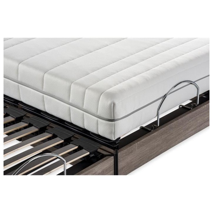 Ensemble matelas + sommier relaxation électrique ERGO 2 Dreamzone - 2x90x200 cm - Ressorts ensachés - DEKO DREAM Ergo 2 Ensemble matelas + sommier relaxation électrique ERGO 2 Dreamzone - 2x90x200 cm - Ressorts ensachés - DEKO DREAM Ergo 2