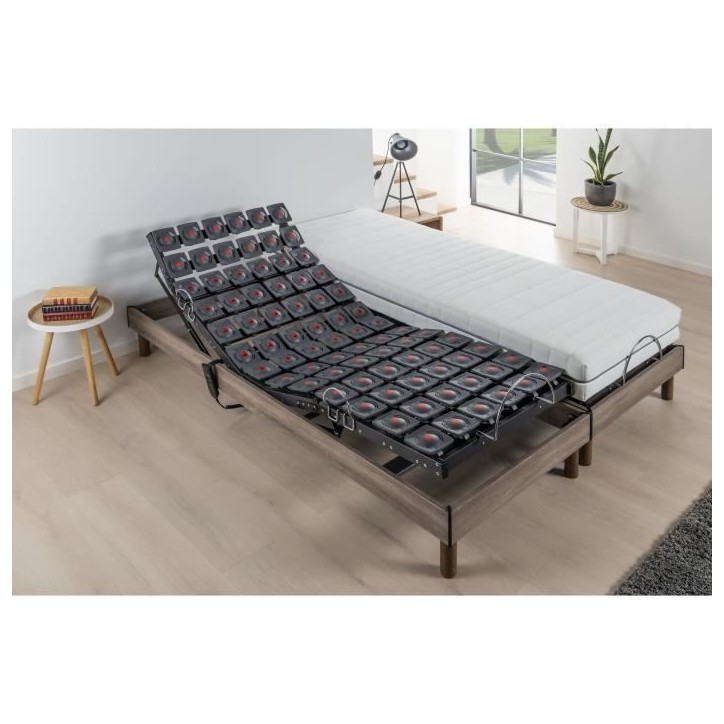 Ensemble matelas + sommiers relaxation électrique - 2x90x200 cm - Matelas ressorts ensachés - ERGO 9 Dreamzone - DEKO DREAM Ensemble matelas + sommiers relaxation électrique - 2x90x200 cm - Matelas ressorts ensachés - ERGO 9 Dreamzone - DEKO DREAM