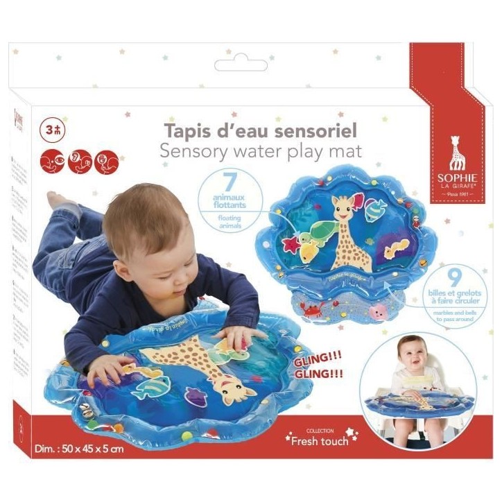 Tapis d'eau sensoriel - SOPHIE LA GIRAFE