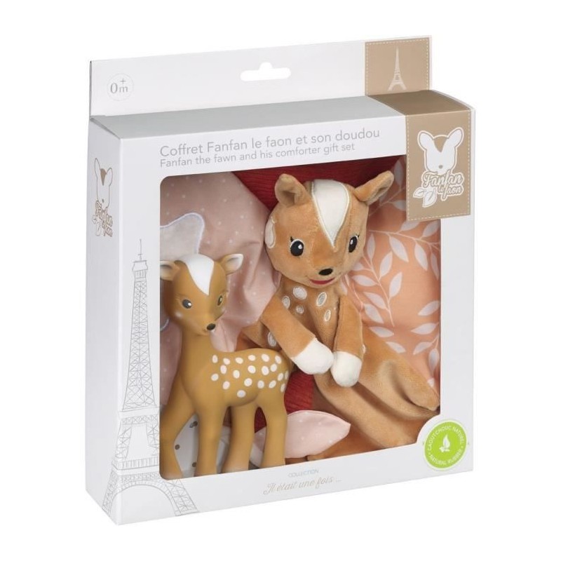 Coffret naissance - SOPHIE LA GIRAFE - Doudou Fanfan + Fanfan Coffret naissance - SOPHIE LA GIRAFE - Doudou Fanfan + Fanfan