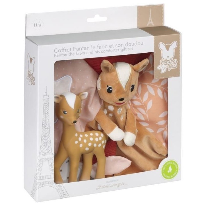Coffret naissance - SOPHIE LA GIRAFE - Doudou Fanfan + Fanfan