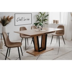 Table extensible - SORIA - Rectangulaire - 10 personnes - 160/200 x 76