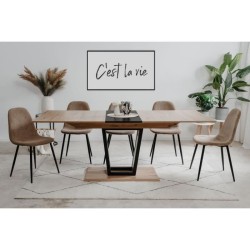 Table extensible - SORIA - Rectangulaire - 10 personnes - 160/200 x 76