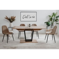 Table extensible - SORIA - Rectangulaire - 10 personnes - 160/200 x 76