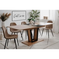 Table extensible - SORIA - Rectangulaire - 10 personnes - 160/200 x 76
