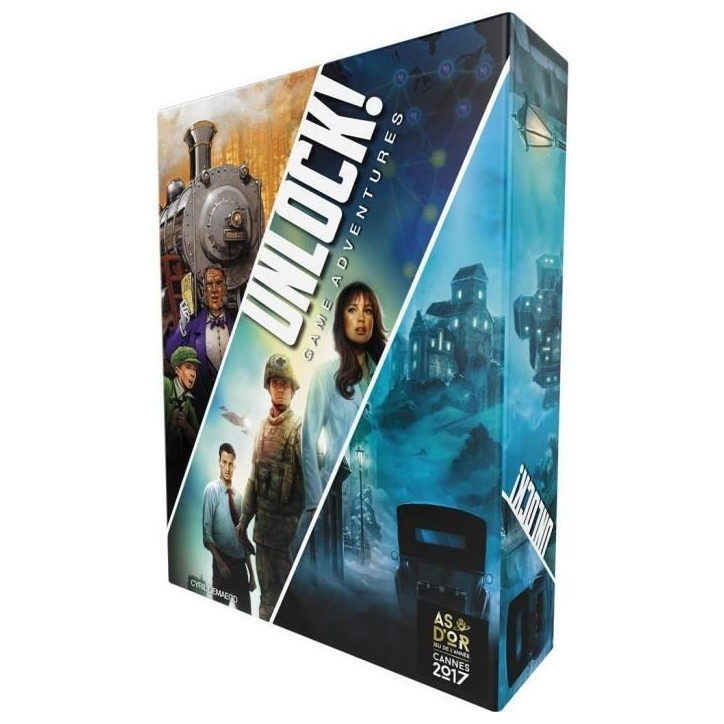 Asmodée - Space Cowboys - Unlock! : Game Adventures - Unbox Now - Jeu de société - a partir de 10 ans - 1 a 6 joueurs - 60 mi Asmodée - Space Cowboys - Unlock! : Game Adventures - Unbox Now - Jeu de société - a partir de 10 ans - 1 a 6 joueurs - 60 mi