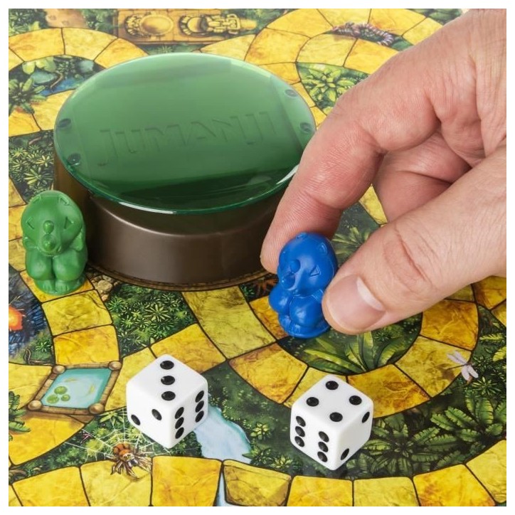 Jumanji le jeu - SPIN MASTER - Edition Rétro - Jeu de plateau pour Toute La Famille ou entre Adultes Jumanji le jeu - SPIN MASTER - Edition Rétro - Jeu de plateau pour Toute La Famille ou entre Adultes