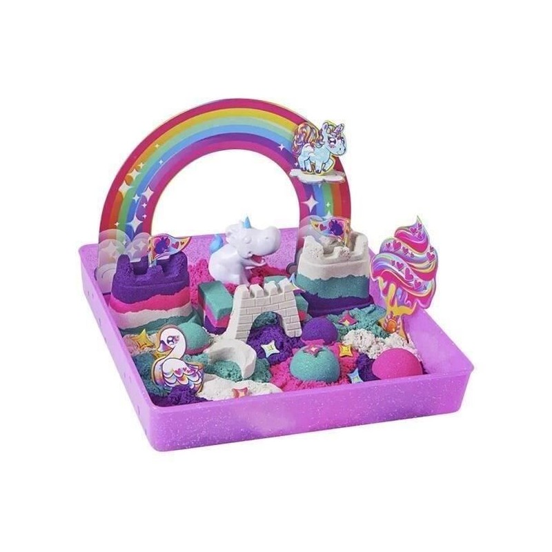 SPIN MASTER COFFRET ROYAUME DES LICORNES 907 G Kinetic Sand SPIN MASTER COFFRET ROYAUME DES LICORNES 907 G Kinetic Sand