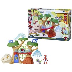 Spidey Coffret Dino-Webs base forestiere, Figurines de super-héros et