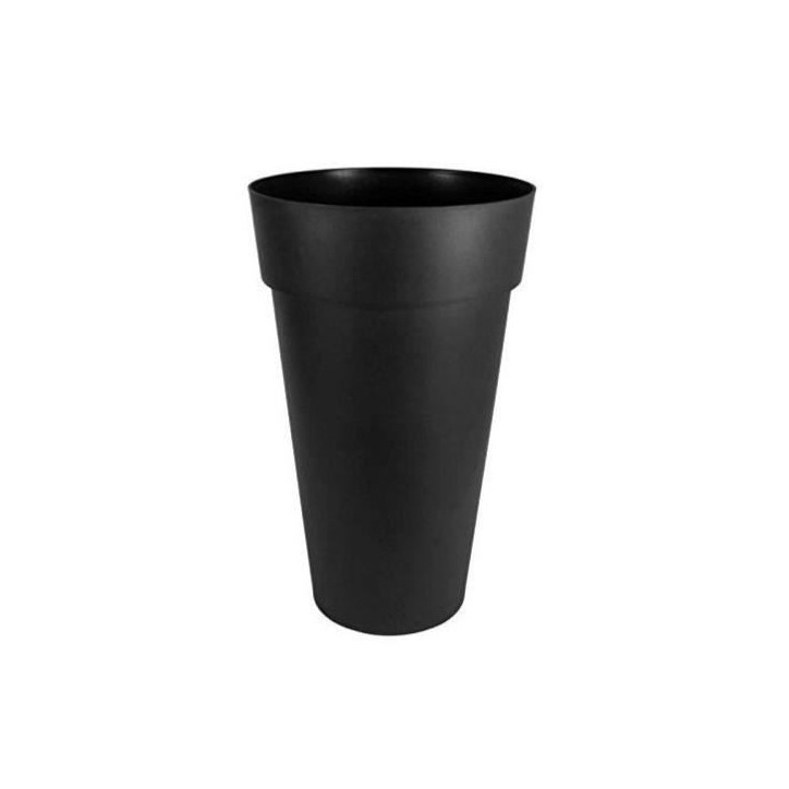 Vase Rond XXL Ø 48 cm - EDA - Toscane - 90 L - Ø 48 x H 80 cm - Gris Anthracite
