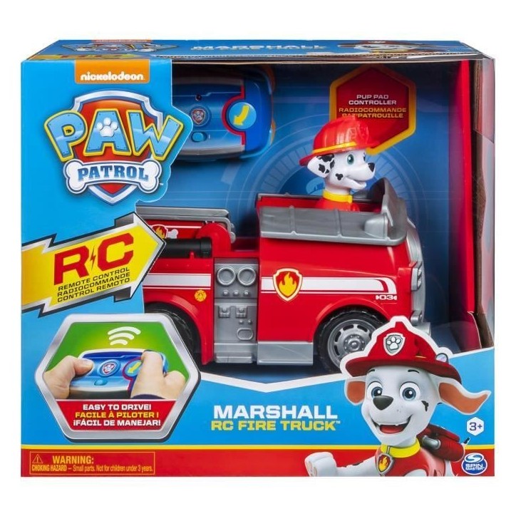 LA PAT' PATROUILLE - VÉHICULE RC MARCUS - 6054195 - Voiture Radiocommandée Avec Télécommande Pat Patrouille - Paw Patrol
