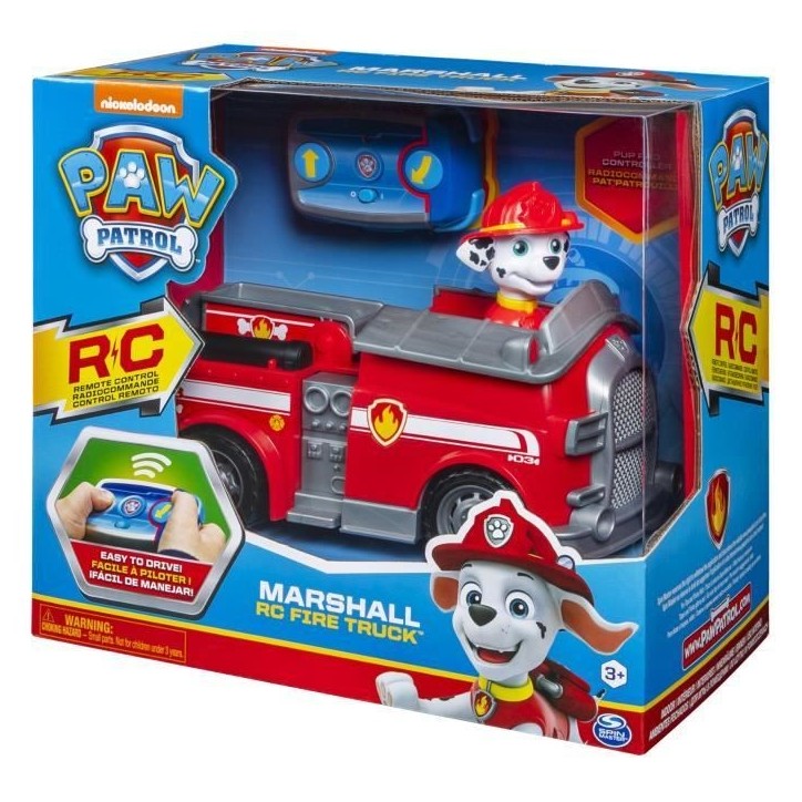 LA PAT' PATROUILLE - VÉHICULE RC MARCUS - 6054195 - Voiture Radiocommandée Avec Télécommande Pat Patrouille - Paw Patrol