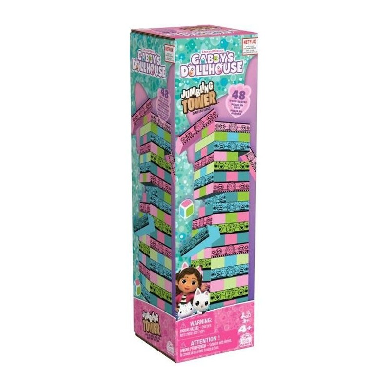 Gabby et la Maison Magique - TOUR JENGA - 2 joueurs et + - Jeu d'adres