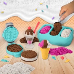 Coffret Kinetic Sand Delices Glaces - SPIN MASTER - Sable magique faci