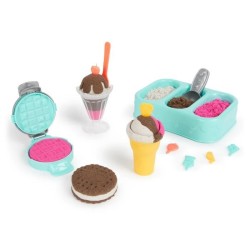 Coffret Kinetic Sand Delices Glaces - SPIN MASTER - Sable magique faci